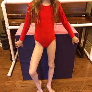 Red Dance Leotard
